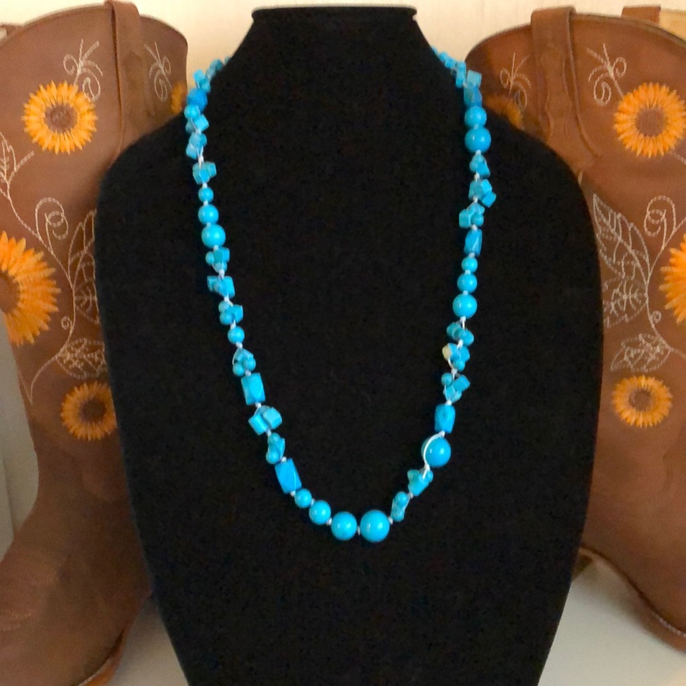 Faux Turquoise Necklace